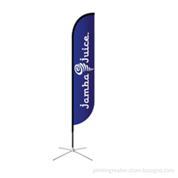 3M High Feather Printing bow banner / wind banner flag+Ground stand / Grass Spike